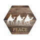 Wise Men Peace - Honeycomb Coasters