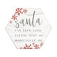 Santa Please Stop PER - Honeycomb Coasters