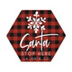 Santa Stop Here PER - Honeycomb Coasters