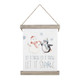 Let It Snow Penguin - Hanging Canvas