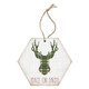 Peace Plaid Deer - Honeycomb Ornaments