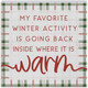 Winter Activity Plaid - Small Talk Square