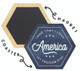 America Land I Love  - Honeycomb Magnetic Coaster