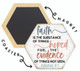 Faith Hoped Evidence  - Honeycomb Magnetic Coaster