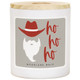 Cowboy Santa Ho Ho Ho - WDL - Candles