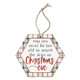 Christmas Eve Plaid - Honeycomb Ornaments