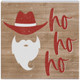 Cowboy Santa Ho Ho Ho - Small Talk Square