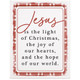 Jesus Light Plaid 9x12 - Wrapped Canvas