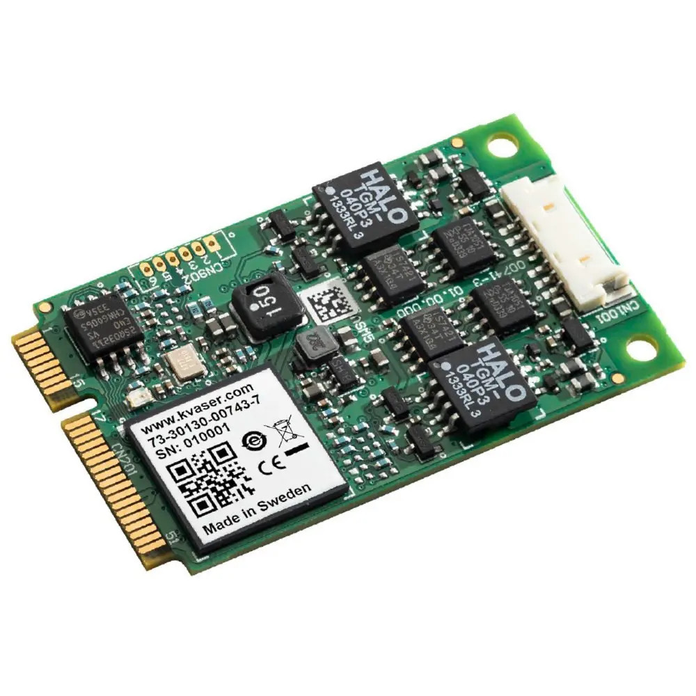 Mini PCI Express 2xHS CAN-HS Bus 2.0b Adapter (-40 to +85C