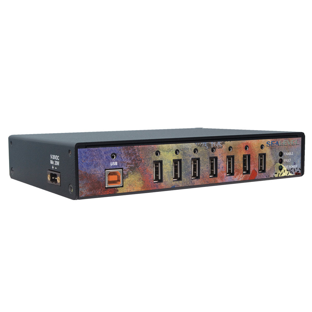 Trust Oila USB 2.0 Hub Mit 7 Anschlüssen – Inkl. Netzteil, Kompakt, Für Schreibtisch