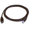USB Type A M/F; 3-meter (black) cable