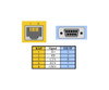 DB9F to RJ45 Modular Adapter (RS-232) for SeaI/O (Blue)
