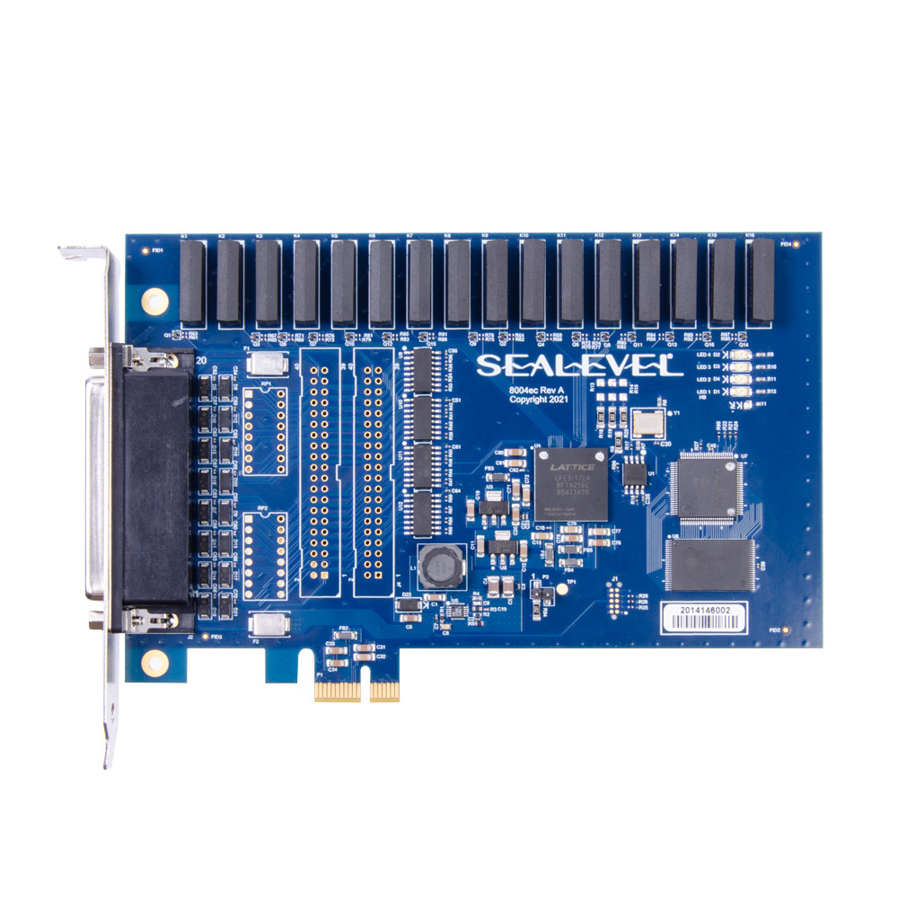 8004ec - PCI Express 16 Reed Relay Output / 16 Isolated Input Digital Interface
