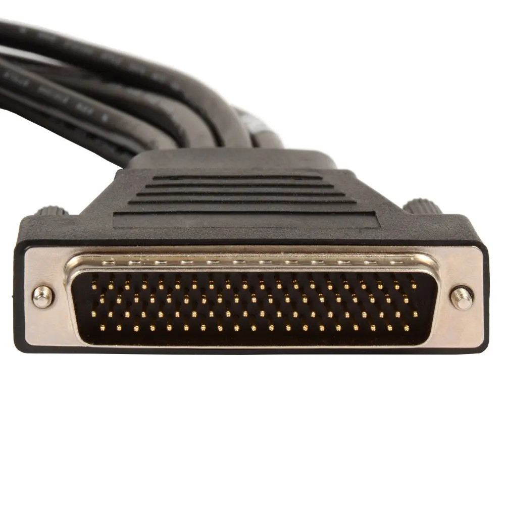 Molded Cable Assy DB-78 male to 8 DB-9 male 36"