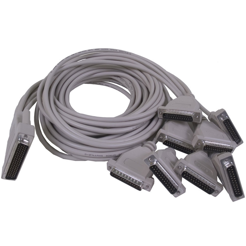 DB-78 Male to (8) DB-25 Male; 36" (see notes)