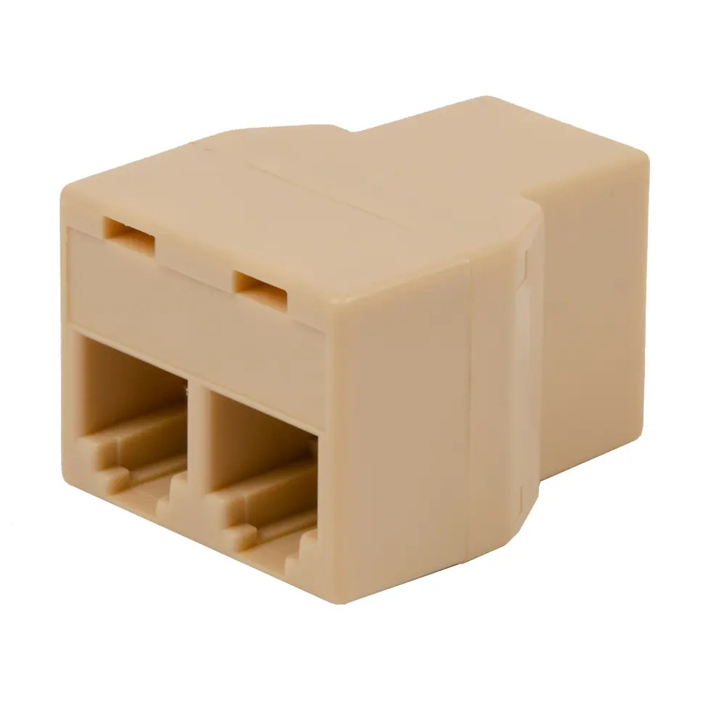 CONNECTOR SPLITTER PHONE RJ11 6P4C FEMALE 1 TO 2