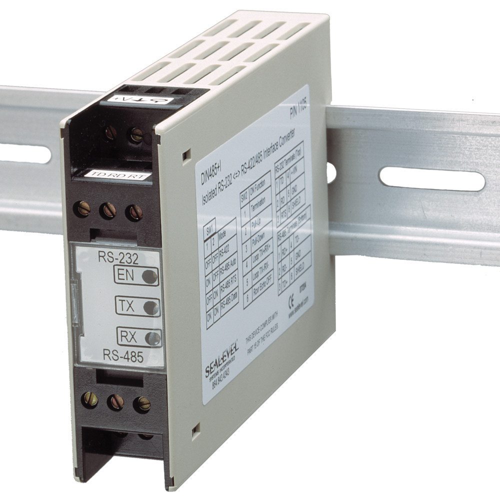 Dページ　485 DIN 485+ (RS-232/ RS-422/485 interface converter) - Sealevel