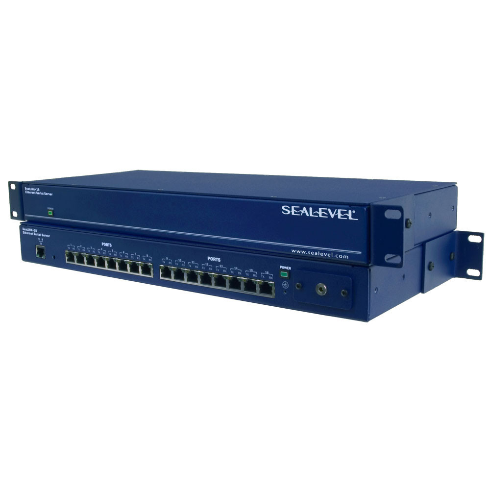 SeaLINK+16.ULTRA: Ethernet to 16-Port RS232/RS485 (VersaCOM)