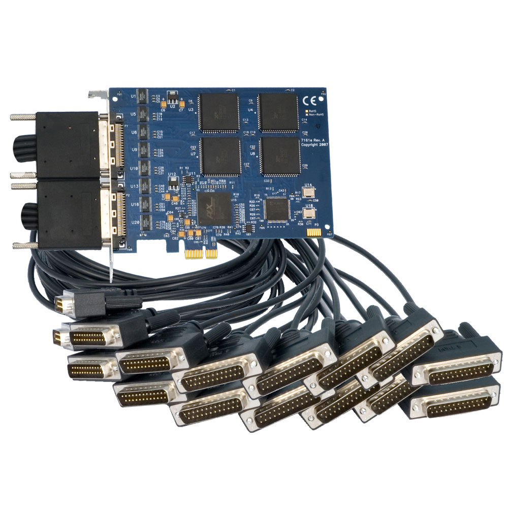 COMM+16.PCIe: 16-Port DB25 PCI Express RS-232 Serial Adapter