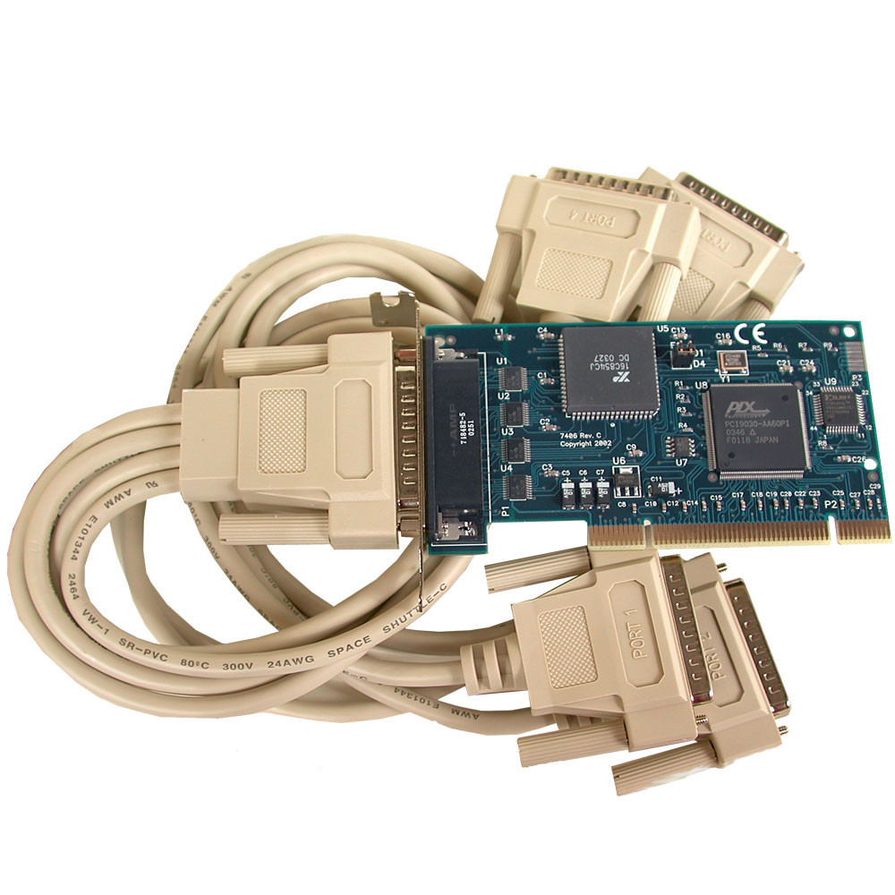 Versa COMM+4.LPCI: 4 Port RS-232 Low Profile PCI Serial - Sealevel