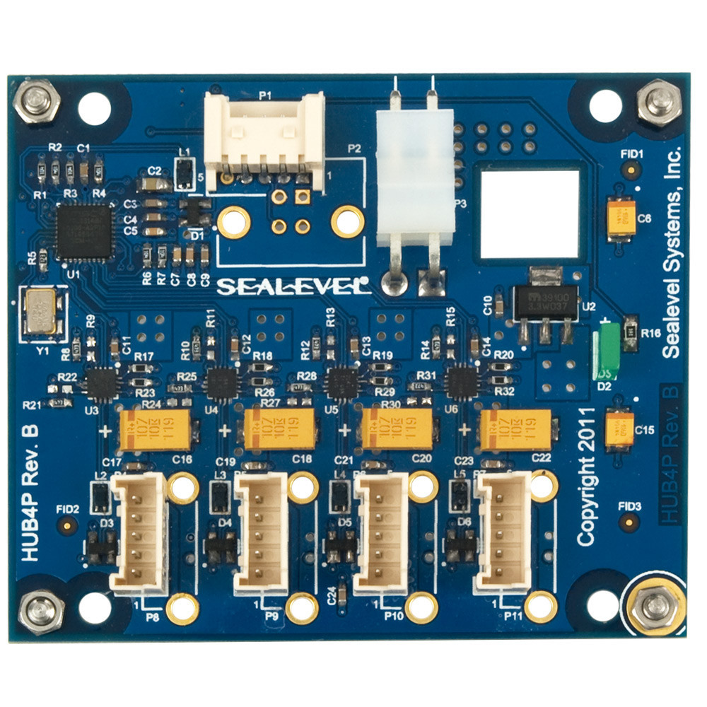 OEM - Embeddable USB 2.0 4-Port Hub w/ 4 CDP
