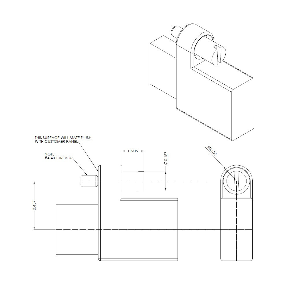 SeaLATCH USB Panel Mount Adapter
