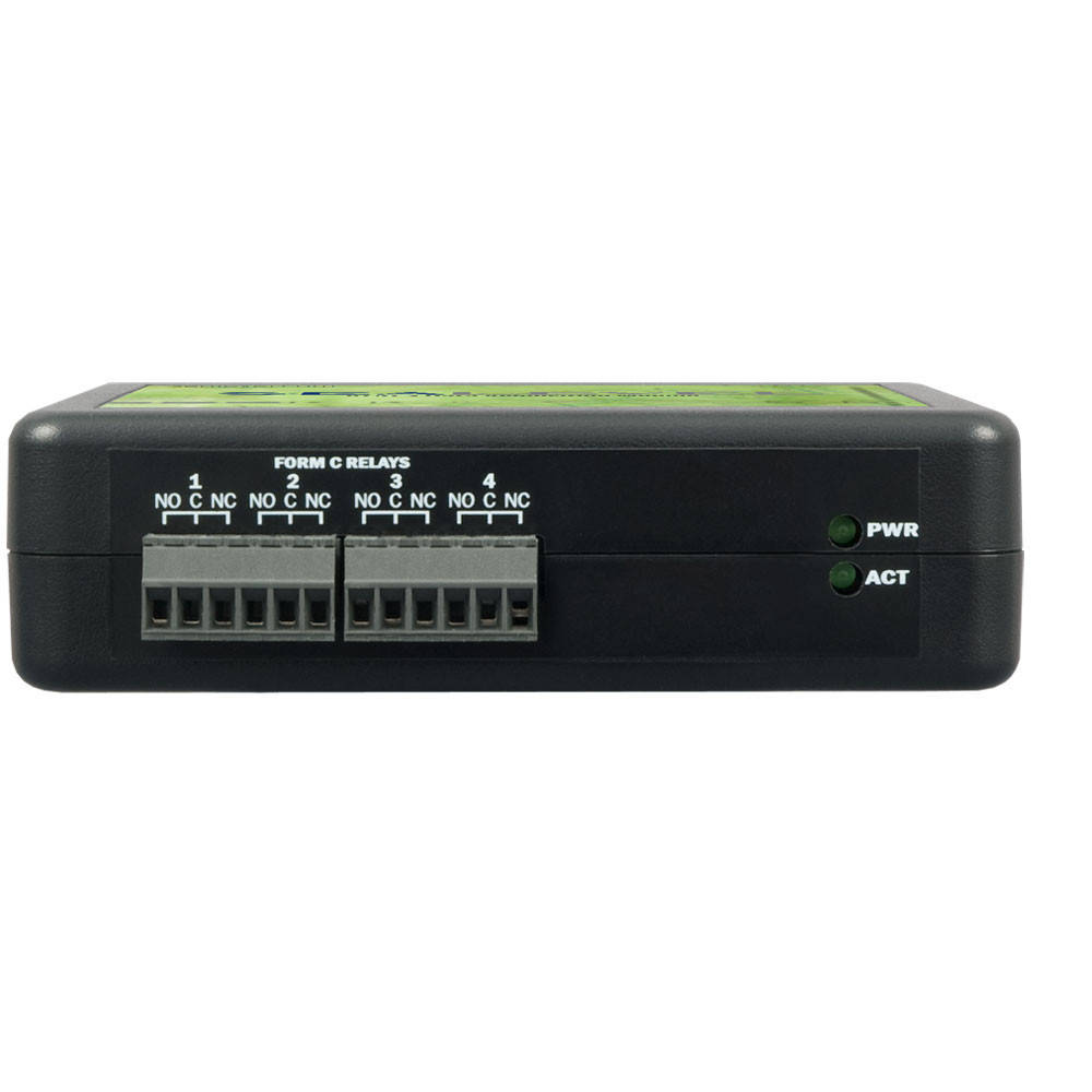 eI/O PoE Modbus TCP w/ 4 Form C Relays