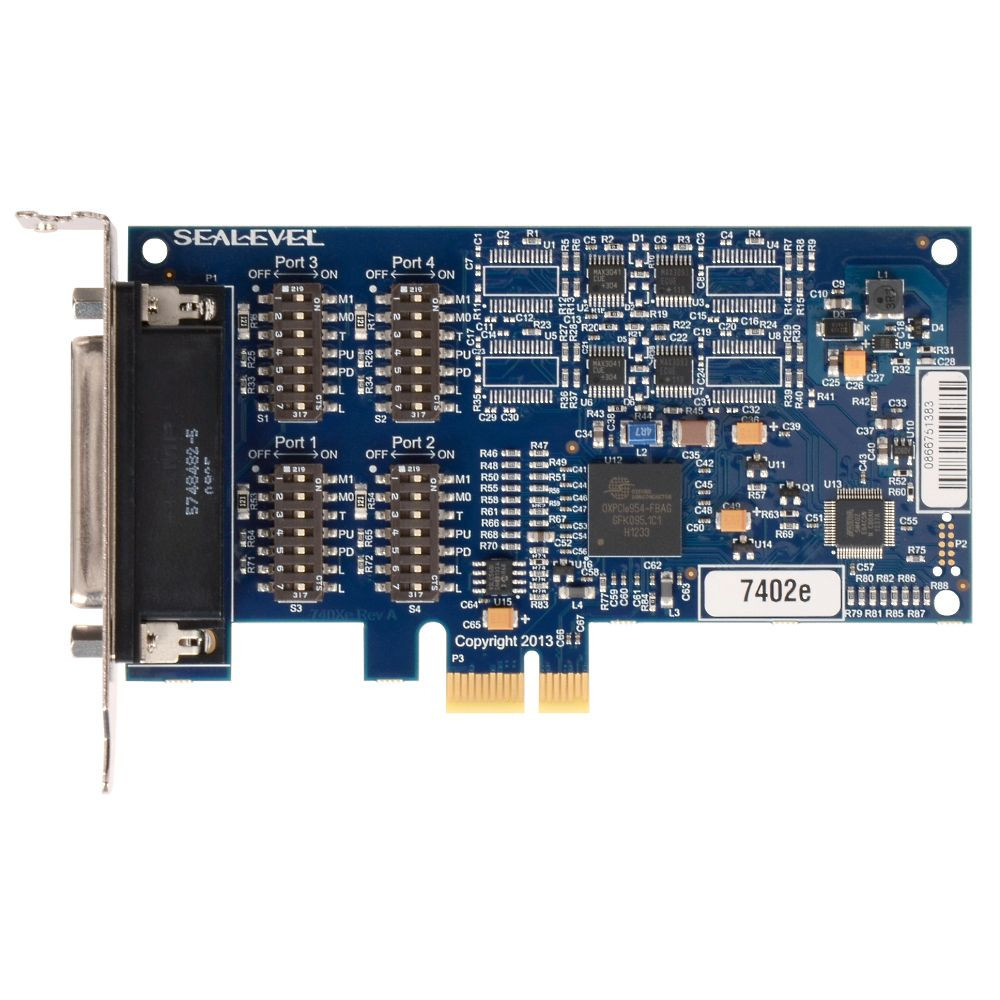 COMM+4.422.PCIe: PCIe 4-Port RS-422/485 Async Serial Adapter
