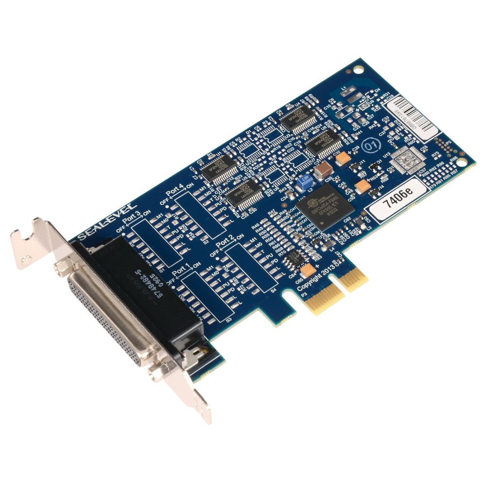 COMM+4/232.PCIe: PCIe 4-Port RS-232 Async Serial Adapter