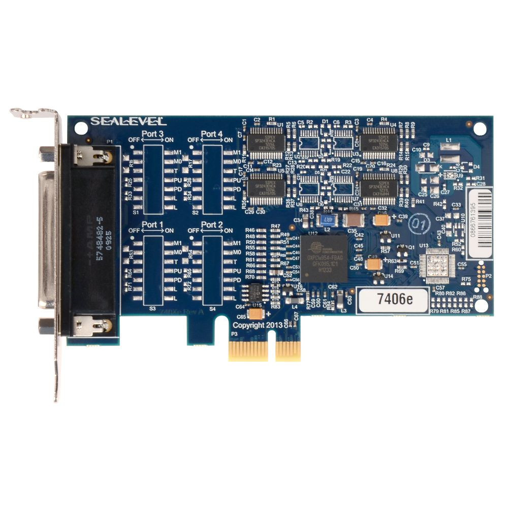 COMM+4/232.PCIe: PCIe 4-Port RS-232 Async Serial Adapter