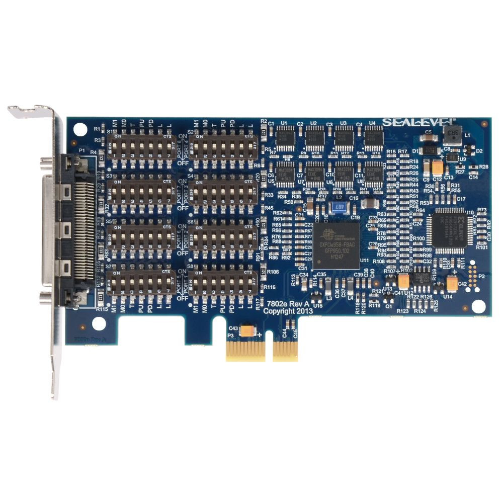 7802e PCI Express RS-422, RS-485 Serial Interface