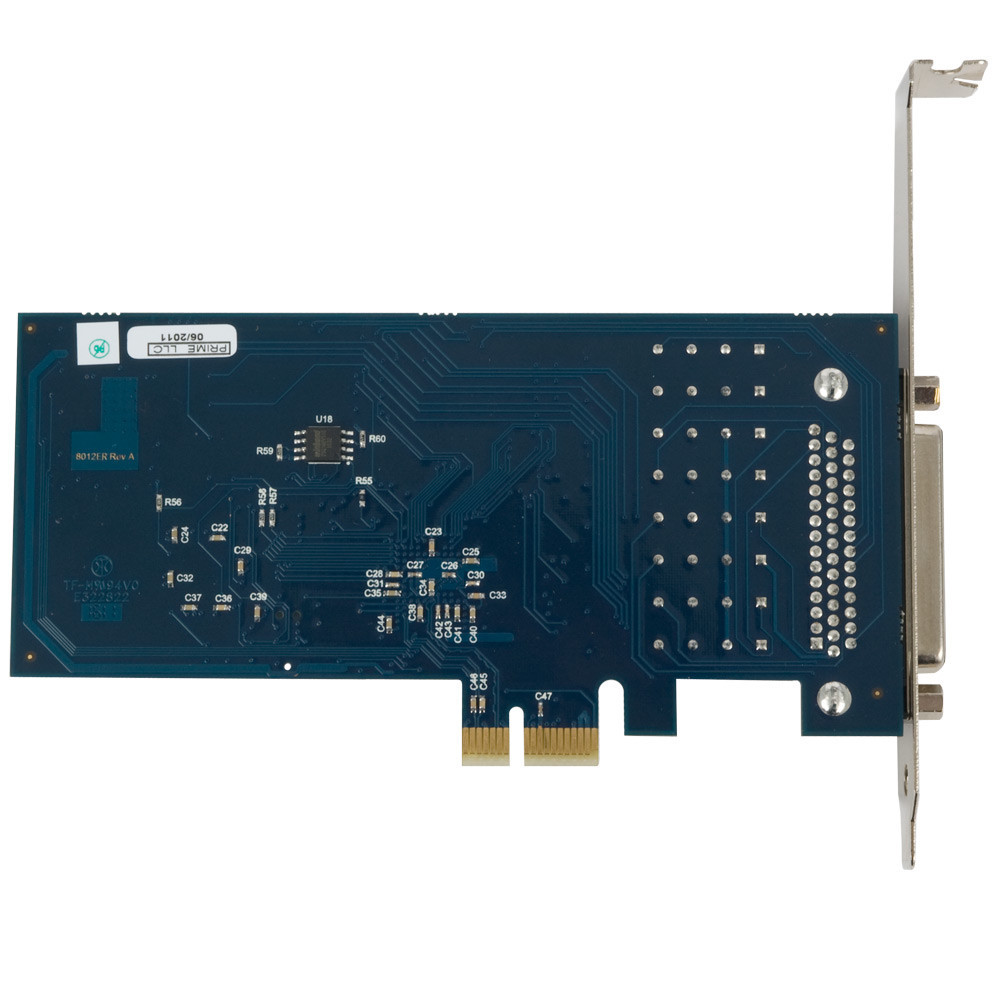 DIO-16.LPCIe: PCI Express 8 Reed Relay Output / 8 Isolated Input Digital Interface (3-30V)