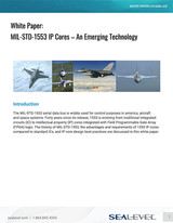 White Paper: MIL-STD-1553 IP Cores – An Emerging Technology