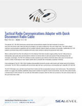 Datasheet: 9065-QD ACC-188 Synchronous Serial Radio Adapter with Quick Disconnect Cable