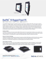 Datasheet: HazPAC 10 Rugged Panel PC