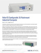 Datasheet: Relio R3 3U Expandable Rackmount Computer