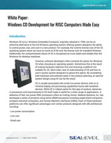 White Paper: Windows CE Development for RISC Computers Made Easy