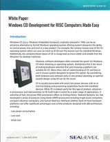 White Paper: Windows CE Development for RISC Computers Made Easy