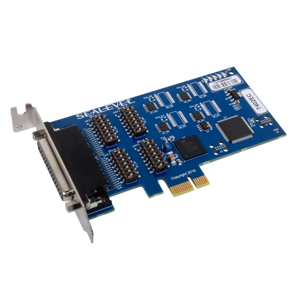 Serial Async Card 7402ec - Low Profile PCIe 4-Port RS-422-485 Async Serial Card ...