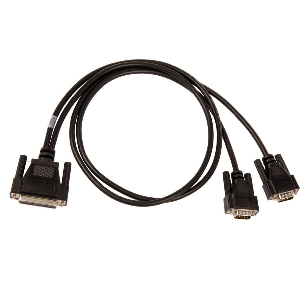 JUXINICE 10 Foot DB25 Extension Cable Tinned Copper 26AWG 25 Pin Male To Female Cable RS232 Serial Port Cable Black (10 Feet 3M, Male To Female