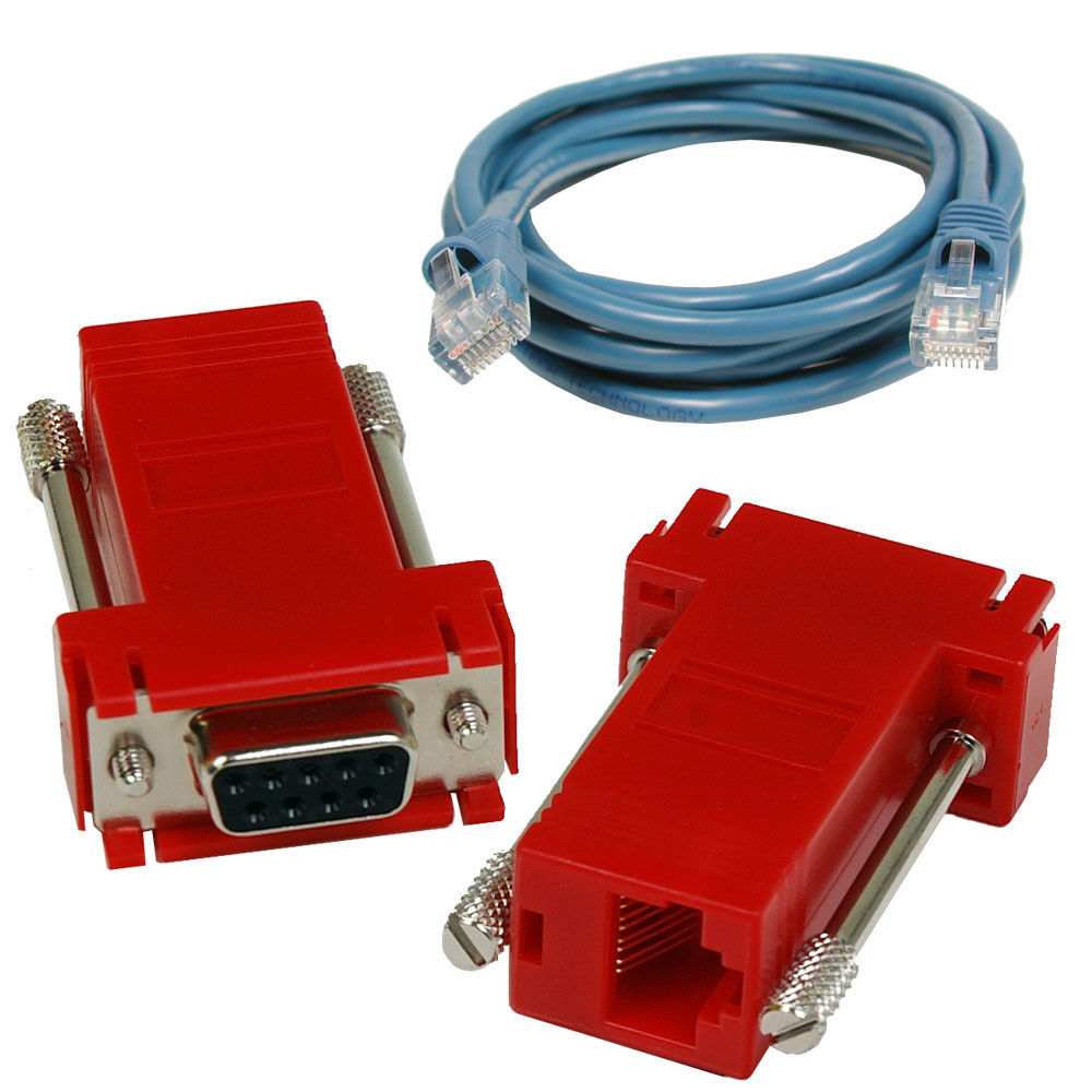 1) DB110 RS-422 Adapter & (1) CA246 7' Blue Ethernet Cable