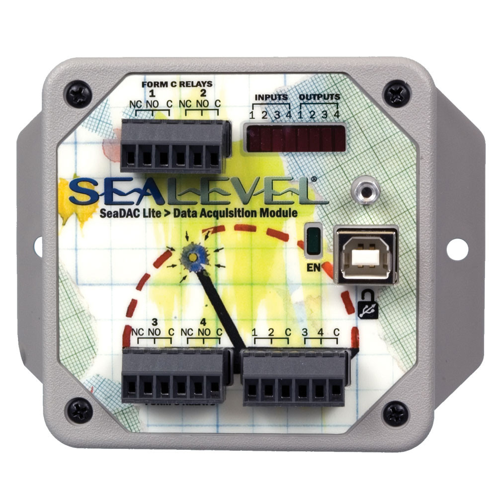 レコーダー sea SeaDAC Lite - USB to 4 Isolated Inputs; 4 Form C Relays - Sealevel