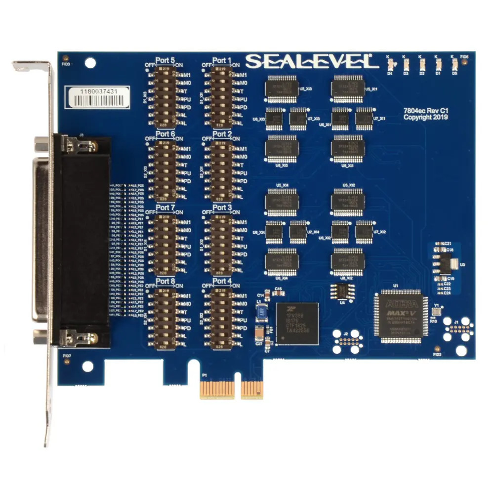 Ultra COMM+8.PCIE: PCI Express 8-Port RS-232, RS-422, RS-485