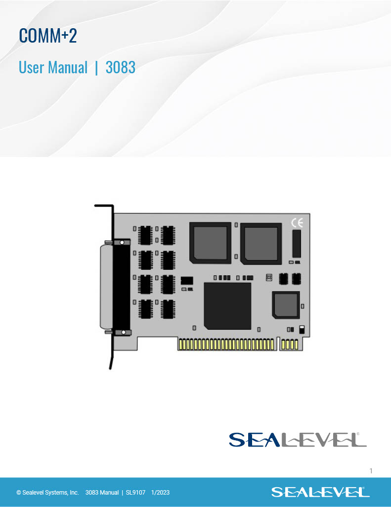 Manual: 3083 - Sealevel Systems, Inc
