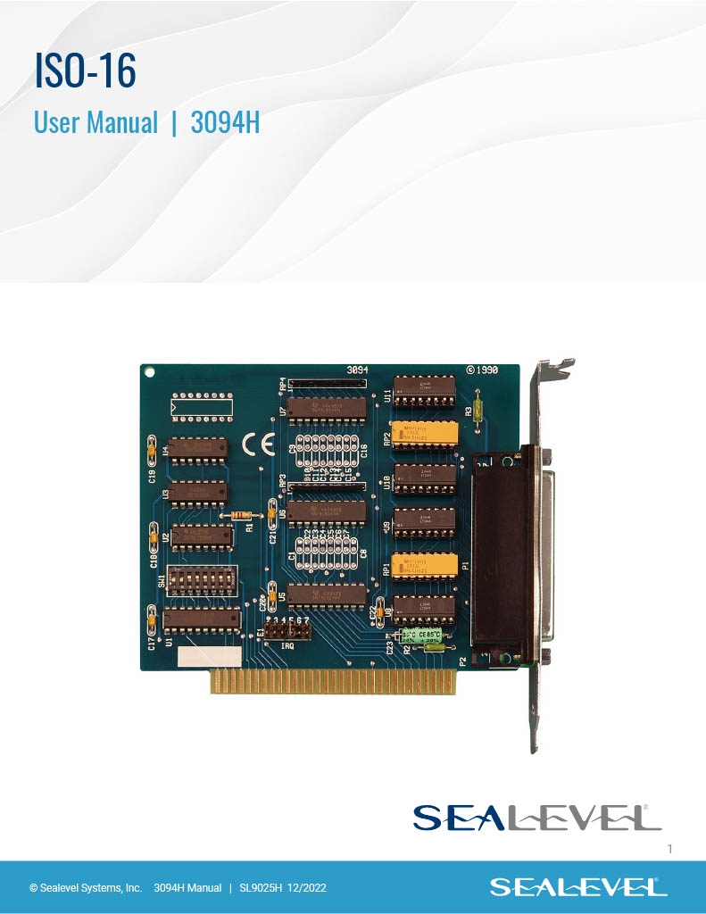 Manual: 3094H - Sealevel Systems, Inc