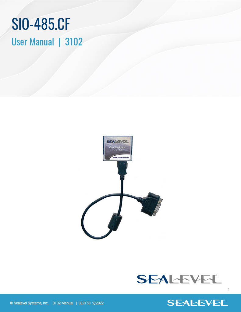 Manual: 3102 - Sealevel Systems, Inc