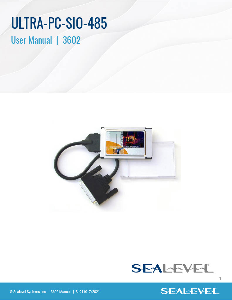 Manual: 3602 - Sealevel Systems, Inc