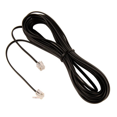 CABLE; 6P4C RJ11 BLACK FLAT 25 FEET; Rev A1 - Sealevel Systems, Inc