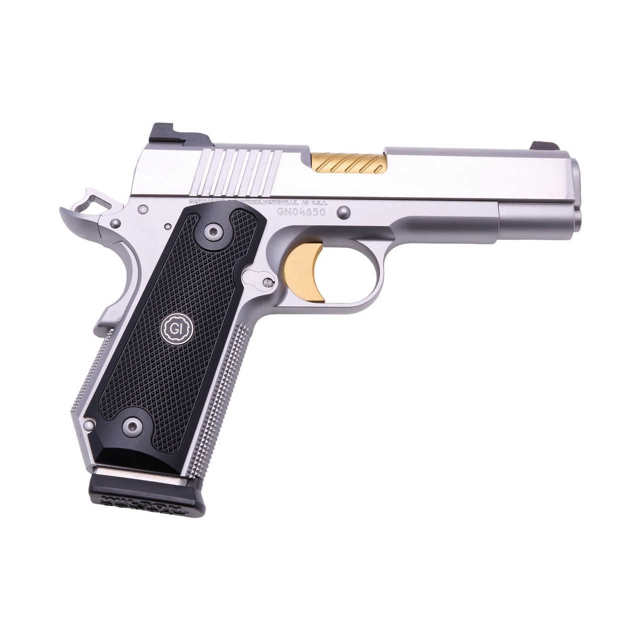 No Name, Commander, .45 ACP, Stainless (GN04850) - Guncrafter