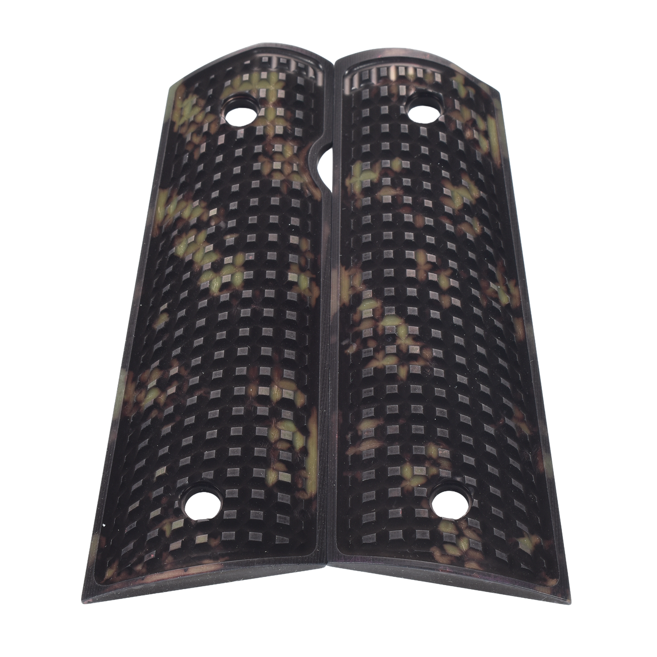 1911 Grips, Full-Size, AlumaGrips, Flat Bottom (AL1-010
